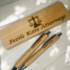 laser-engraved pen & pencil set