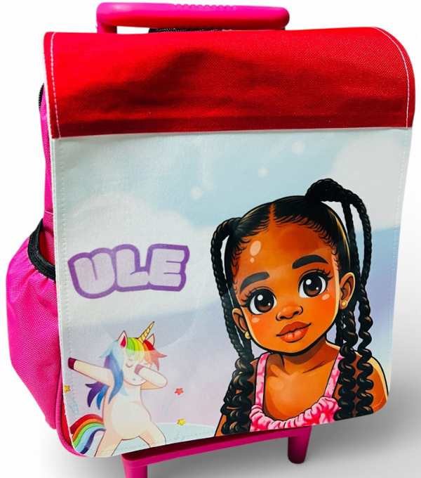 Personalized Kiddies Pull-Up Trolley Bag