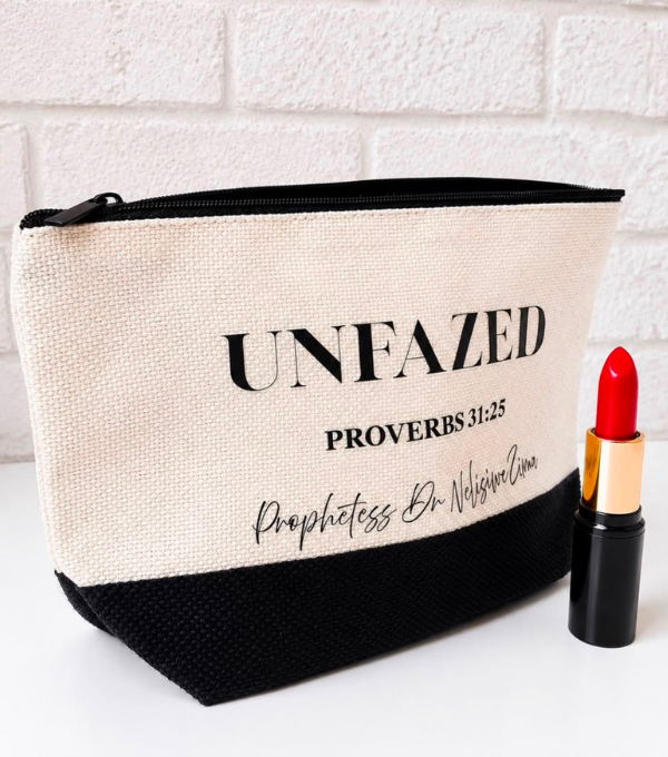 Custom Printed Canvas Cosmetic & Makeup Bag