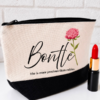 Custom Printed Canvas Cosmetic & Makeup Bag