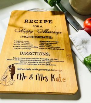 Custom Laser Engraved Bamboo Cutting & Chopping Board