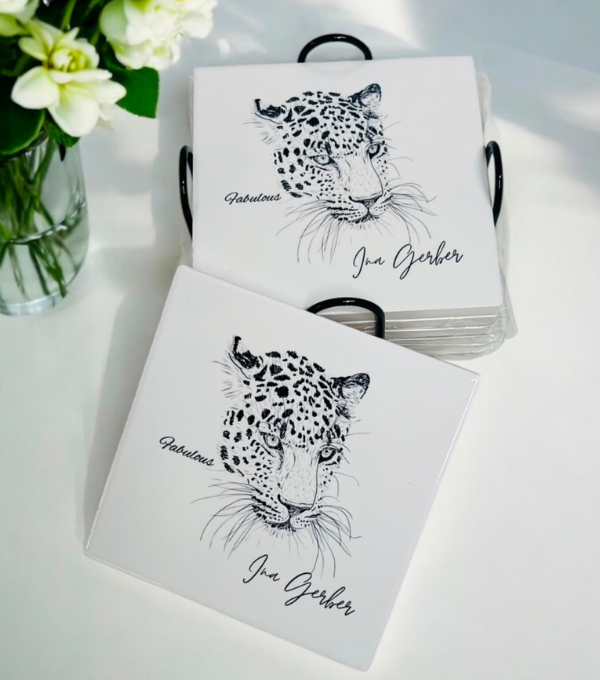 Custom Printed Square Ceramic Coasters (Set of 4)